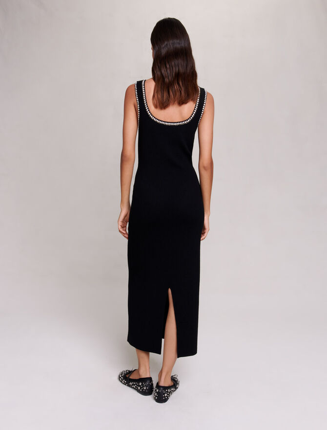 Vestido largo de punto
