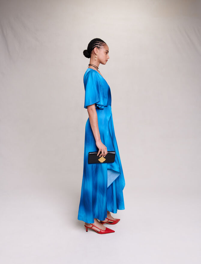 Vestido largo satinado