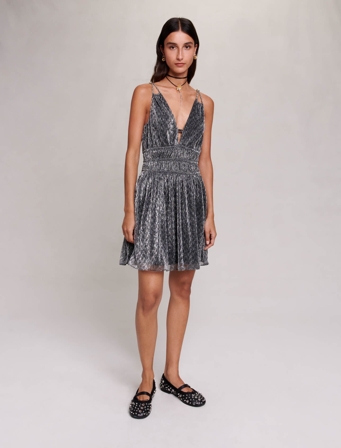 Vestido Runela Gris Maje