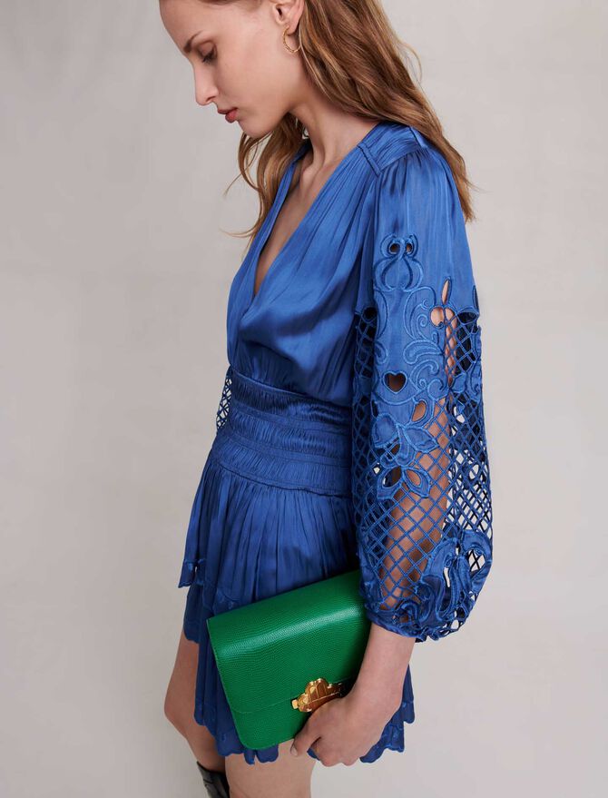Vestido corto satinado