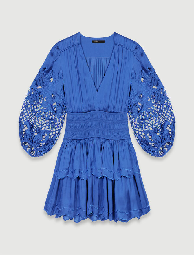 Vestido corto satinado