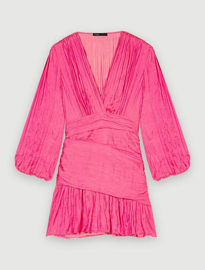 Vestido corto drapeado