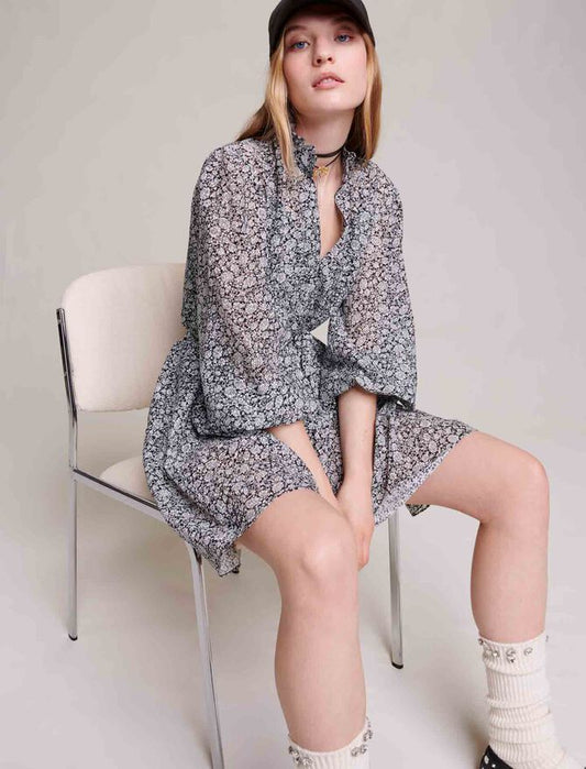 Vestido corto con estampado