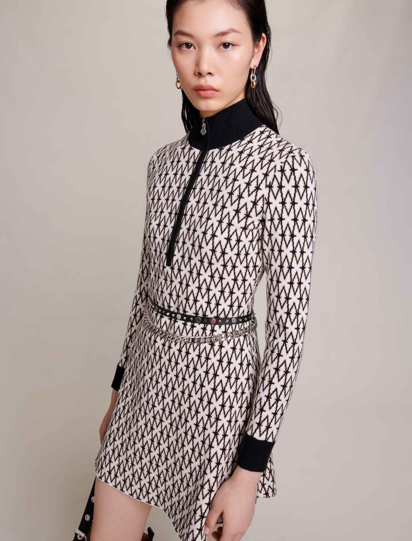 Vestido corto estampado