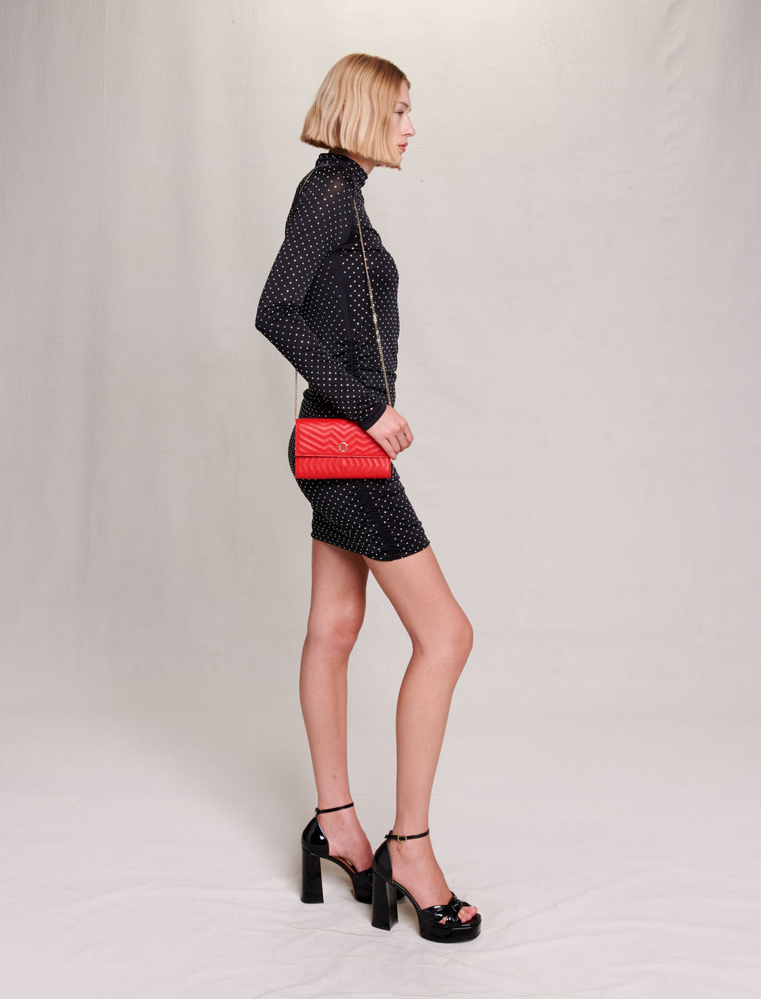 Vestido corto pedrería