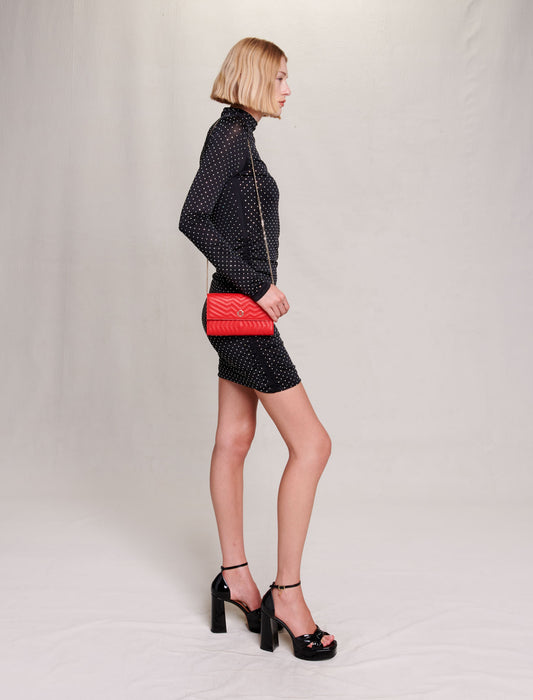 Vestido corto pedrería