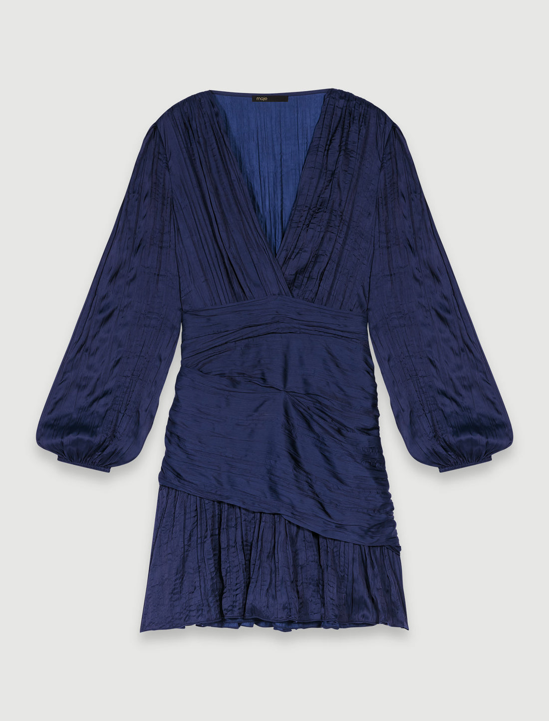 Vestido corto drapeado