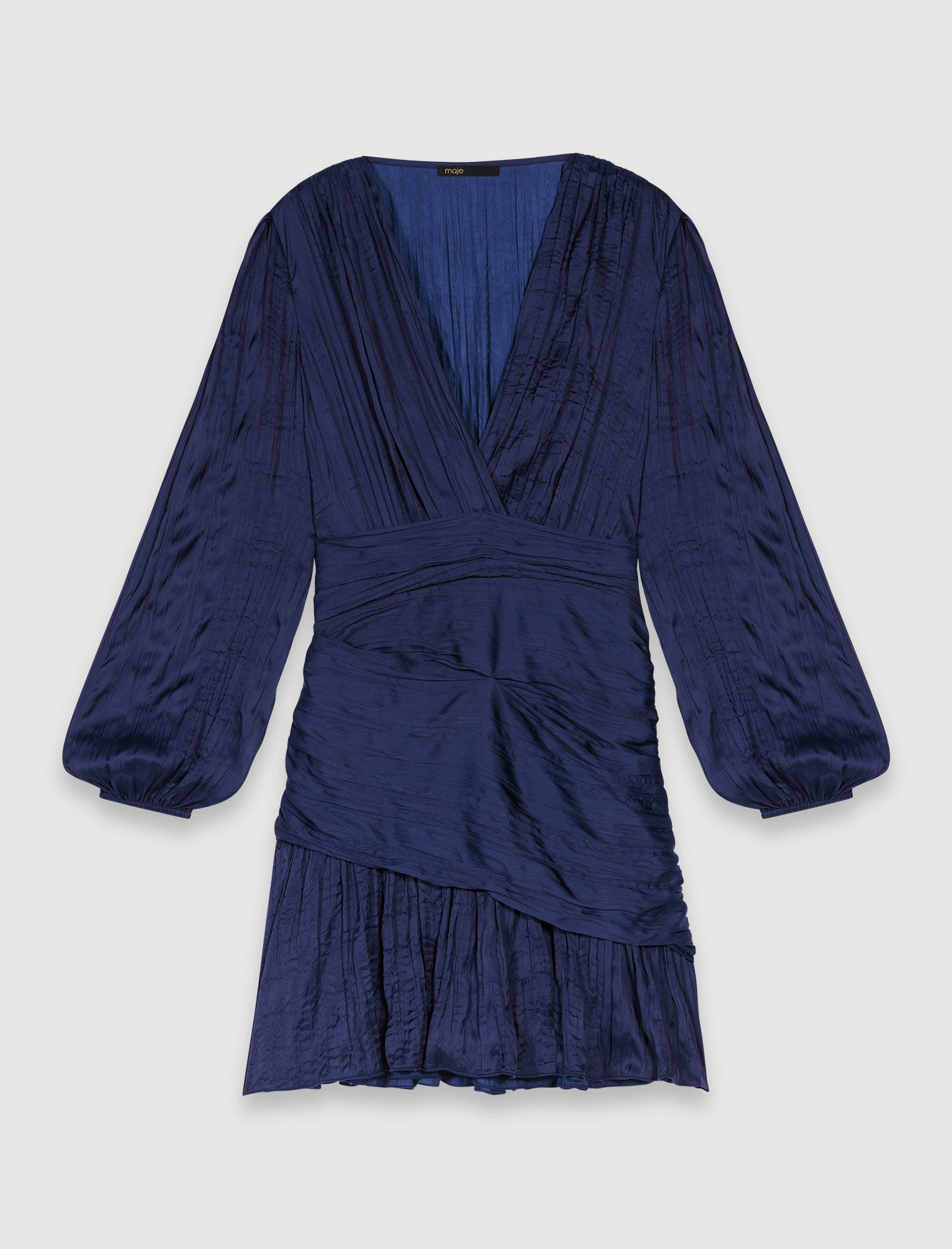Vestido corto drapeado