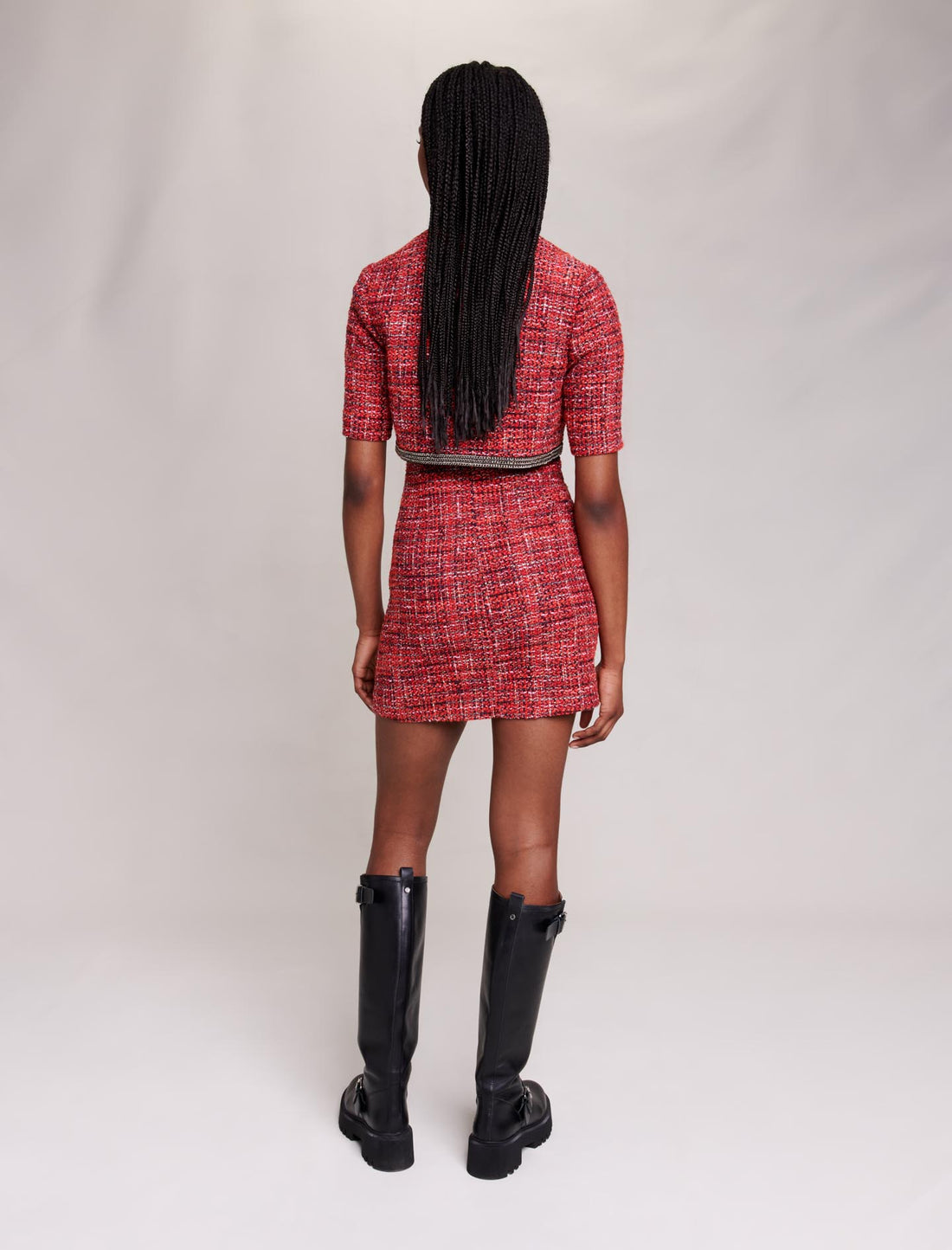 Vestido 2 en 1 de tweed