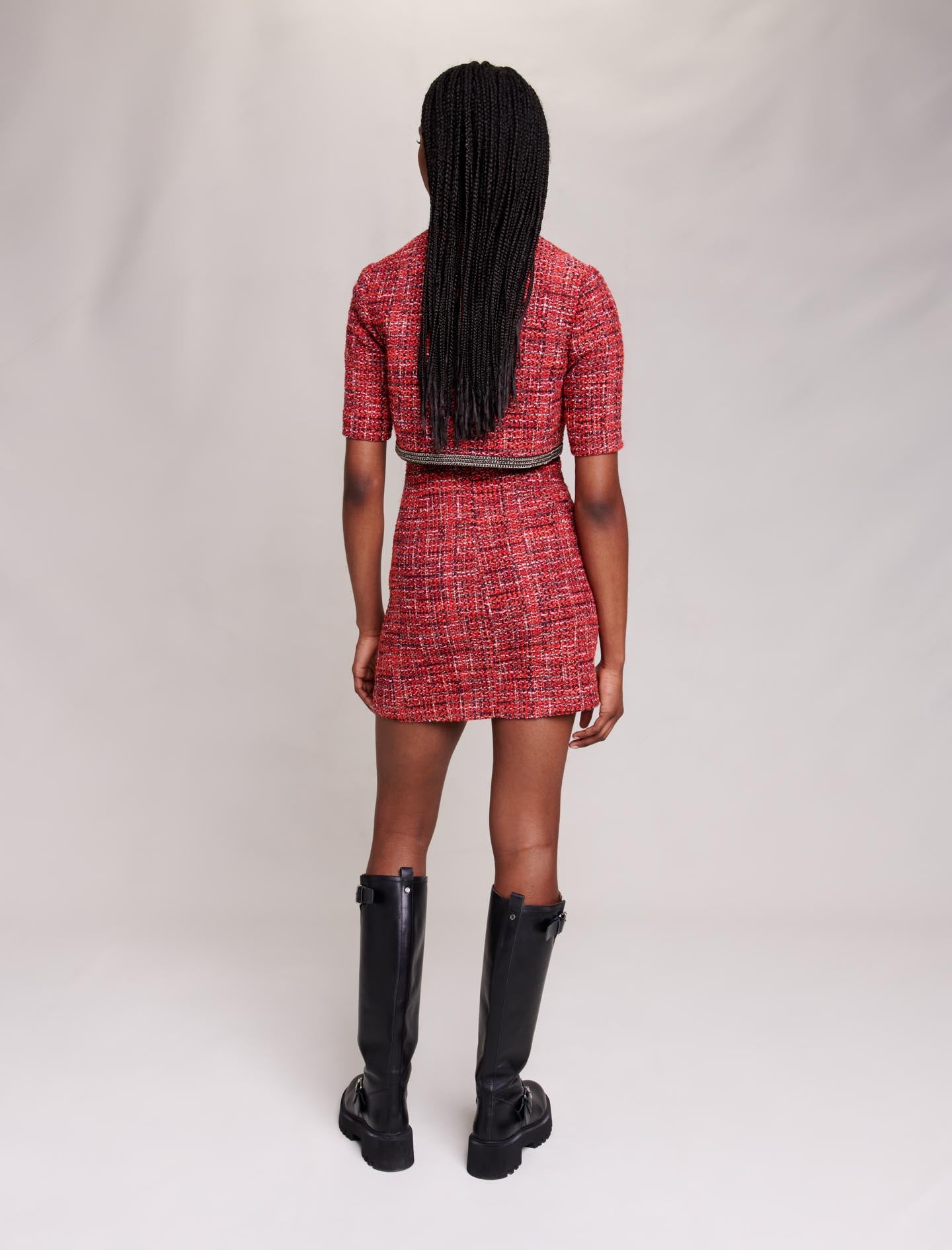 Vestido 2 en 1 de tweed