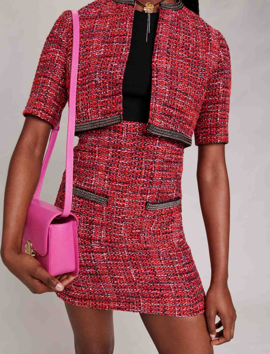 Vestido 2 en 1 de tweed