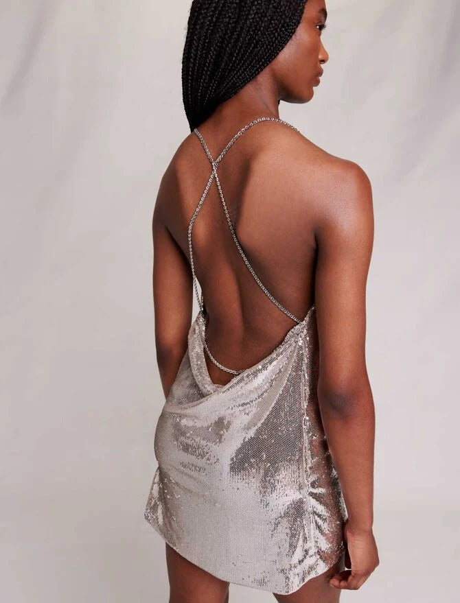 Vestido corto brillante
