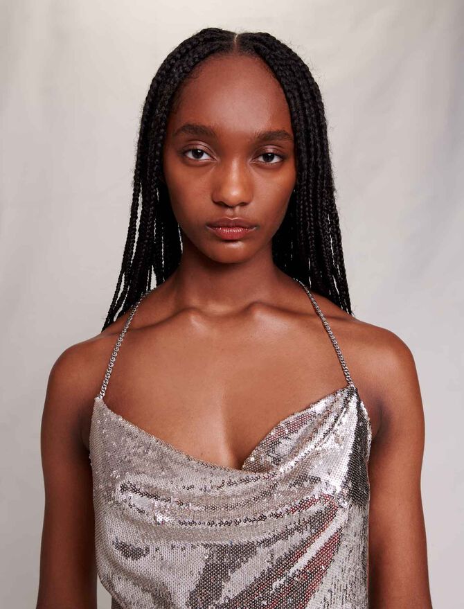 Vestido corto brillante