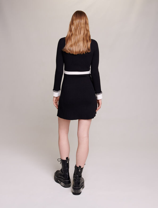 Vestido corto de punto