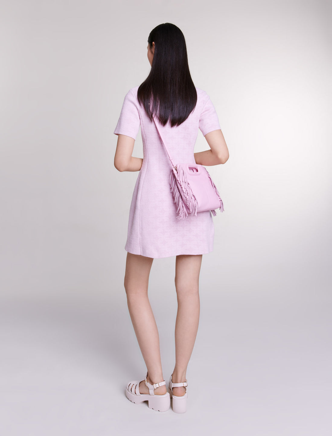 Vestido corto de punto