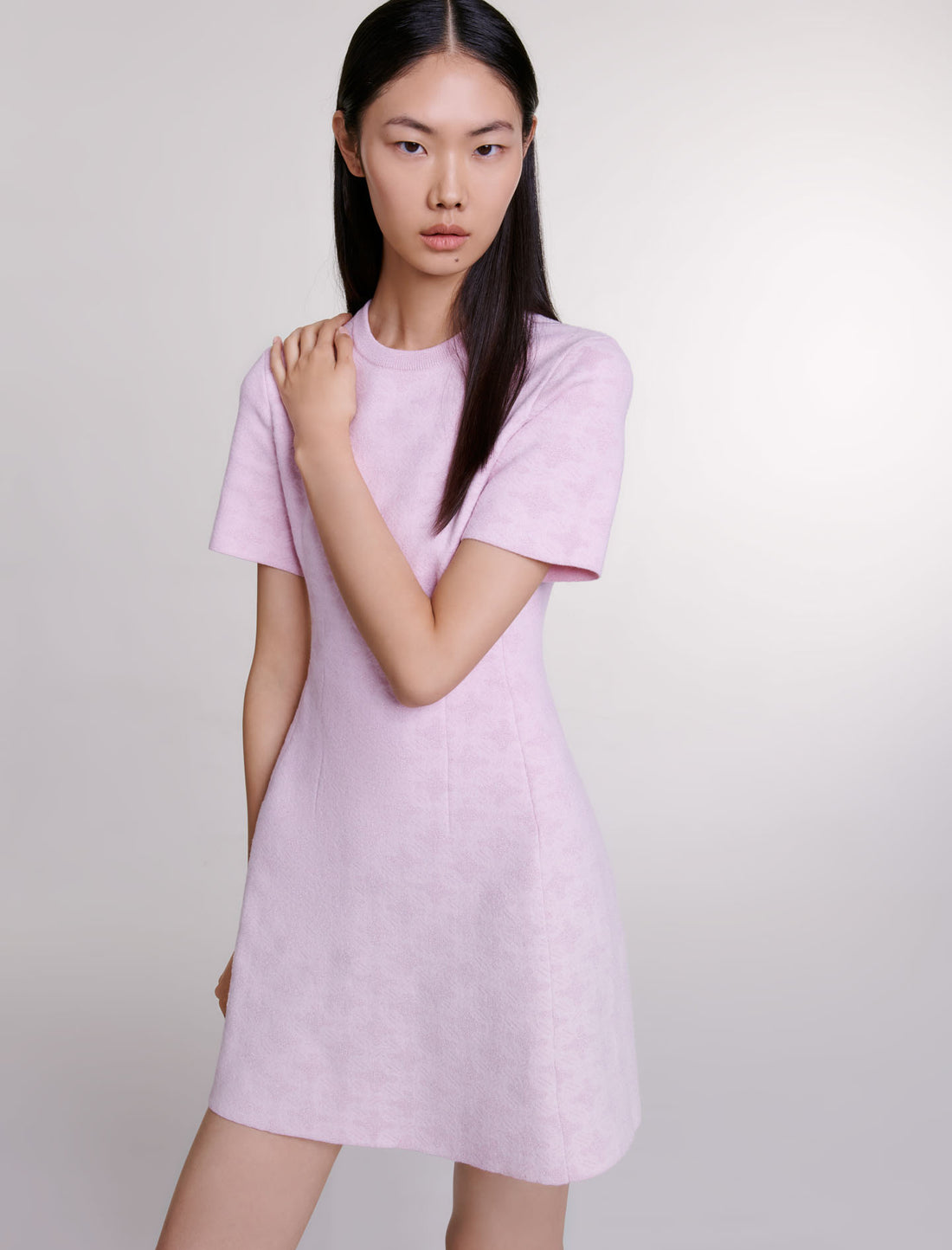 Vestido corto de punto