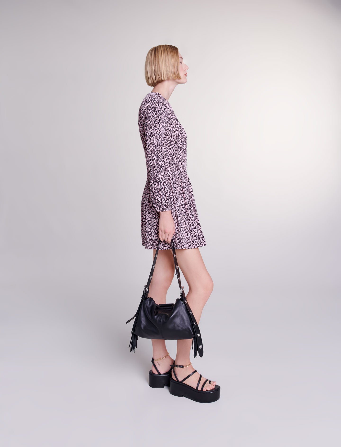 Vestido corto con estampado