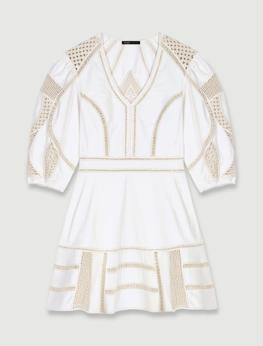 Vestido corto voluminoso