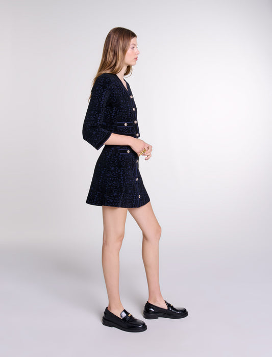 Vestido 2 en 1 de terciopelo