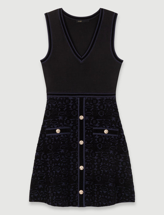 Vestido 2 en 1 de terciopelo