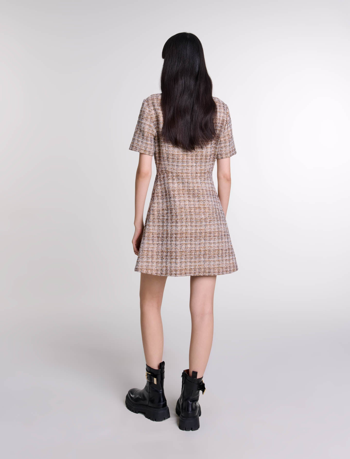 Vestido corto de tweed