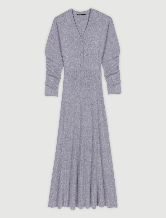 Vestido largo de punto