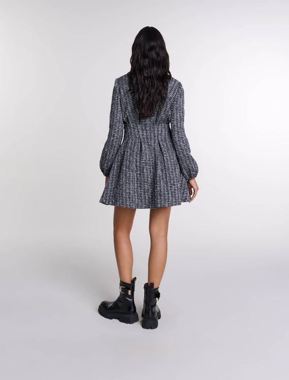 Vestido corto de tweed