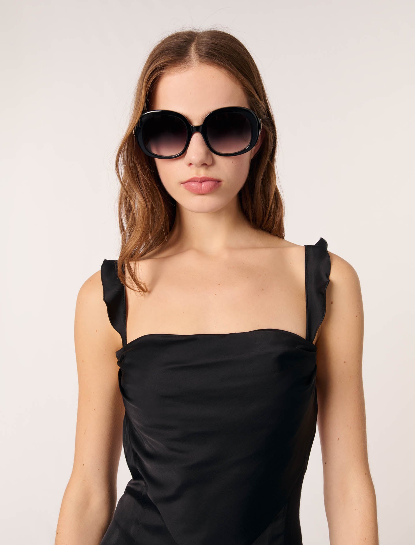 Vestido largo satinado