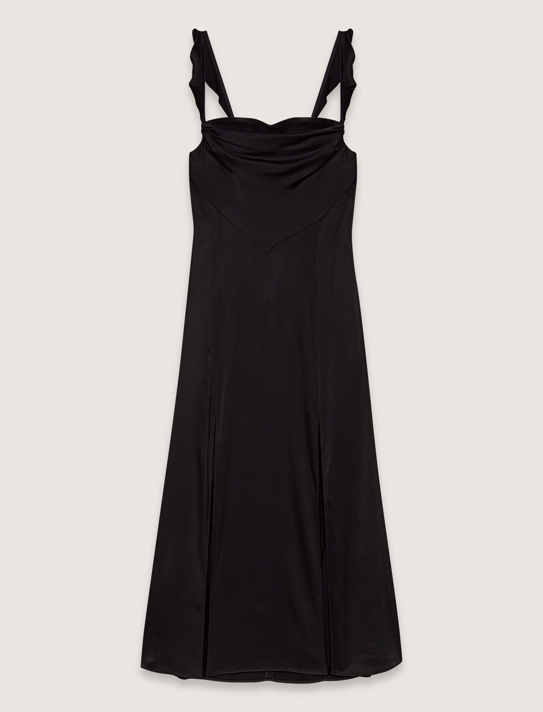 Vestido largo satinado