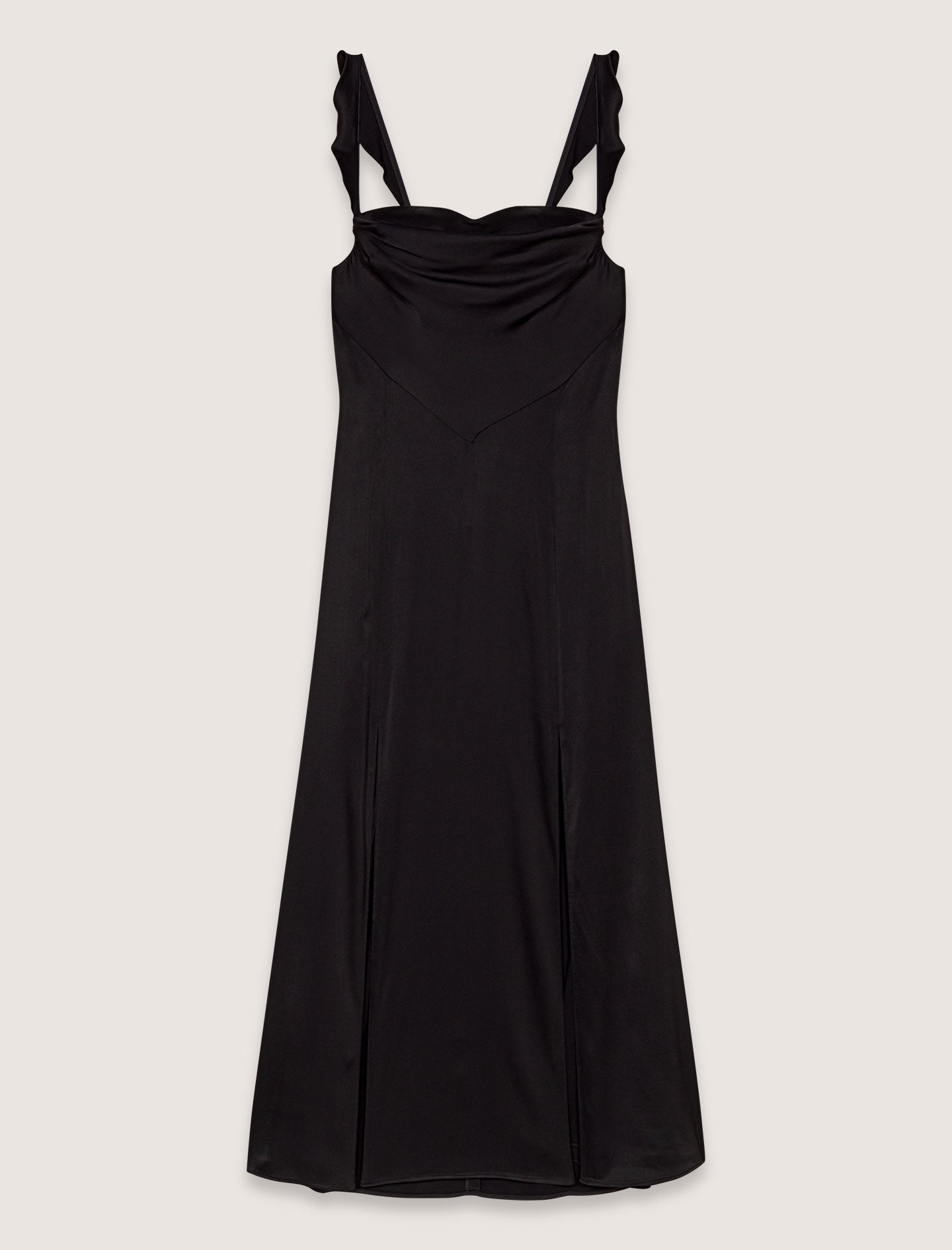 Vestido largo satinado