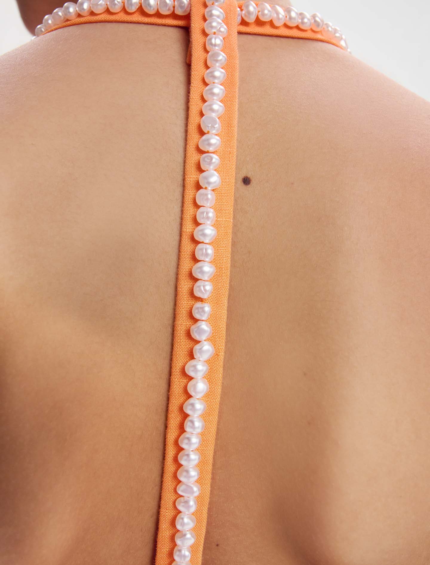 Vestido corto de lino