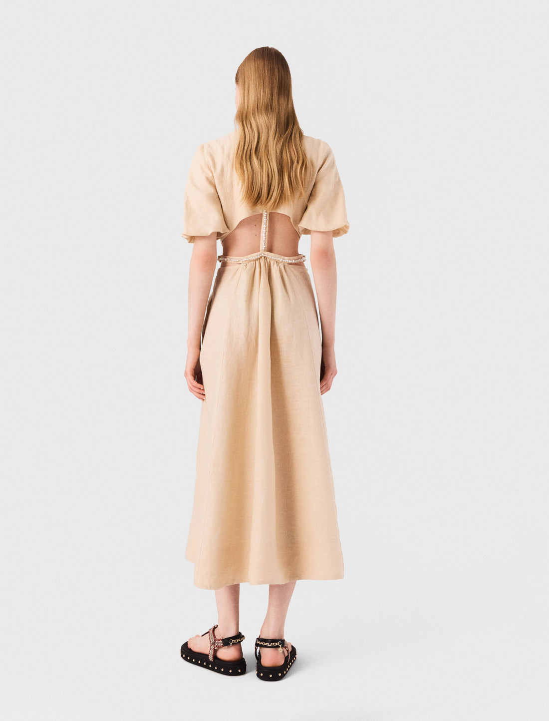 Vestido largo de lino