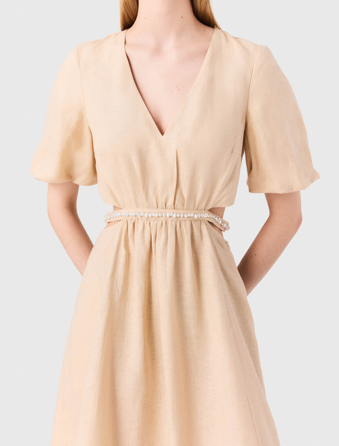 Vestido largo de lino