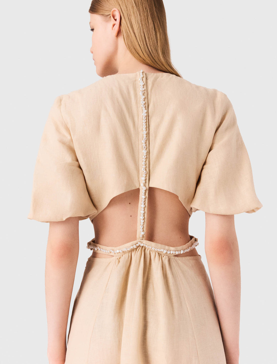 Vestido largo de lino