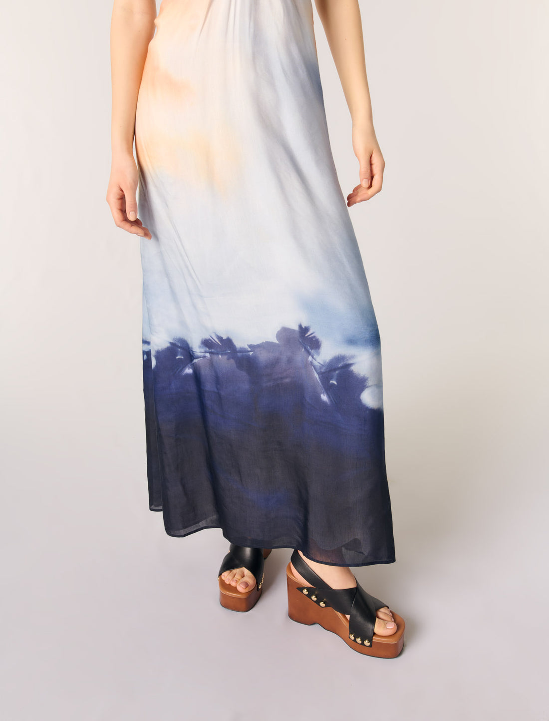 Vestido largo tie dye