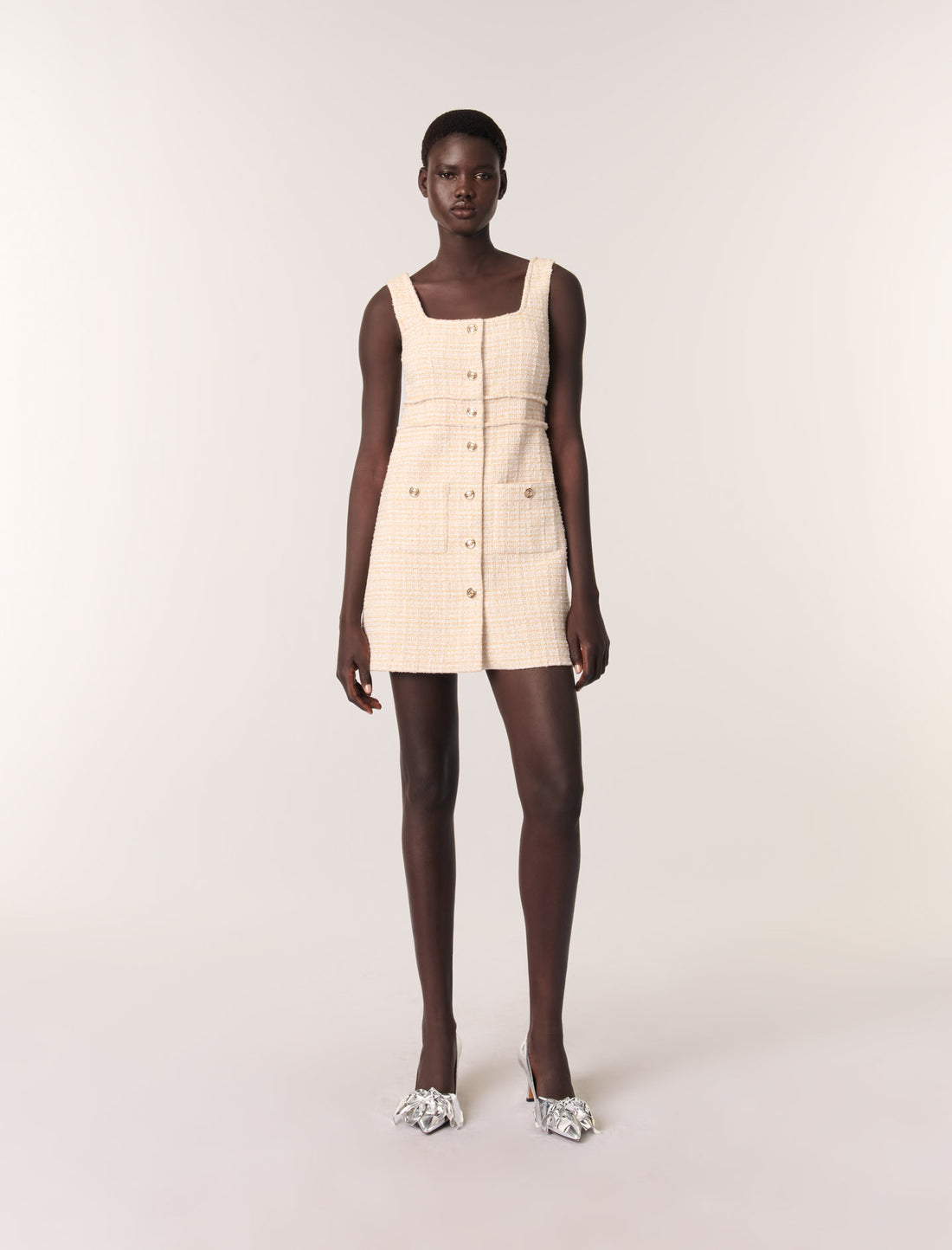 Vestido corto de tweed