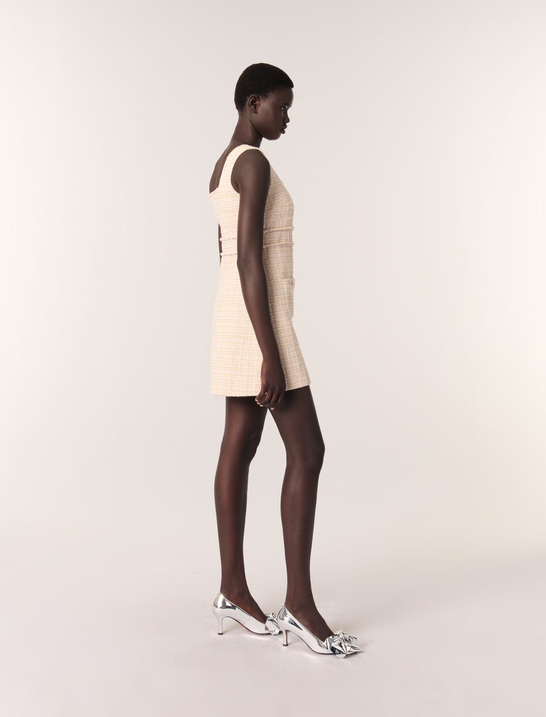 Vestido corto de tweed