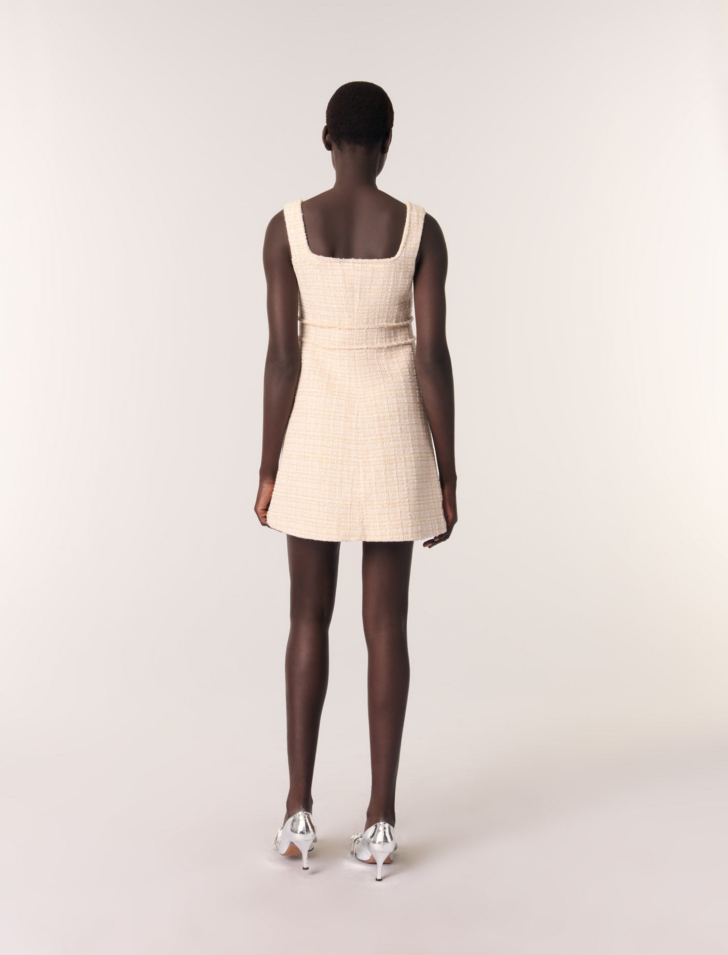 Vestido corto de tweed