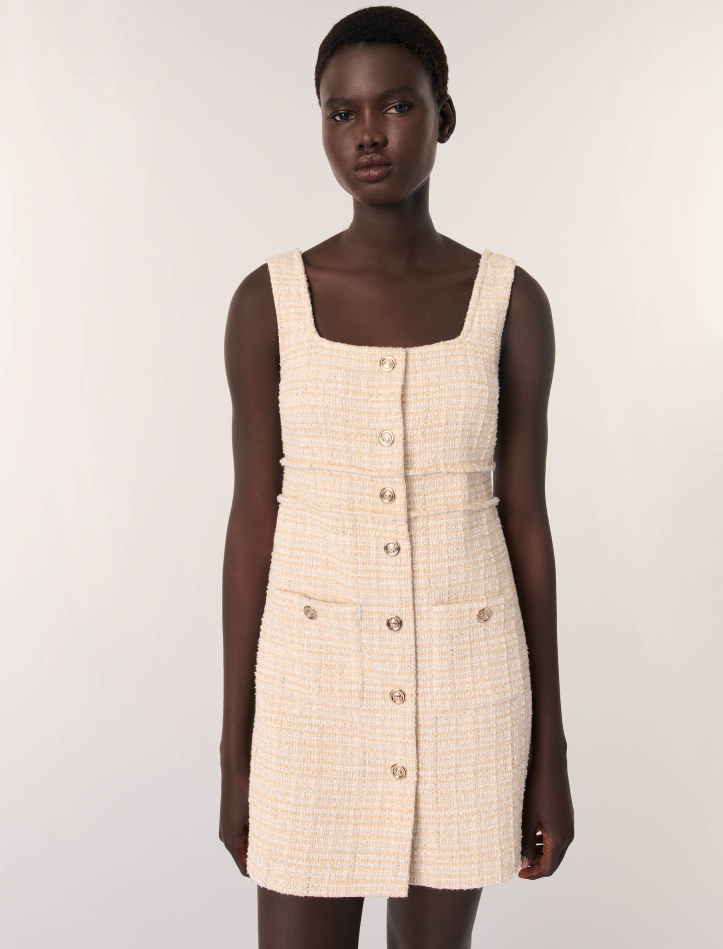 Vestido corto de tweed