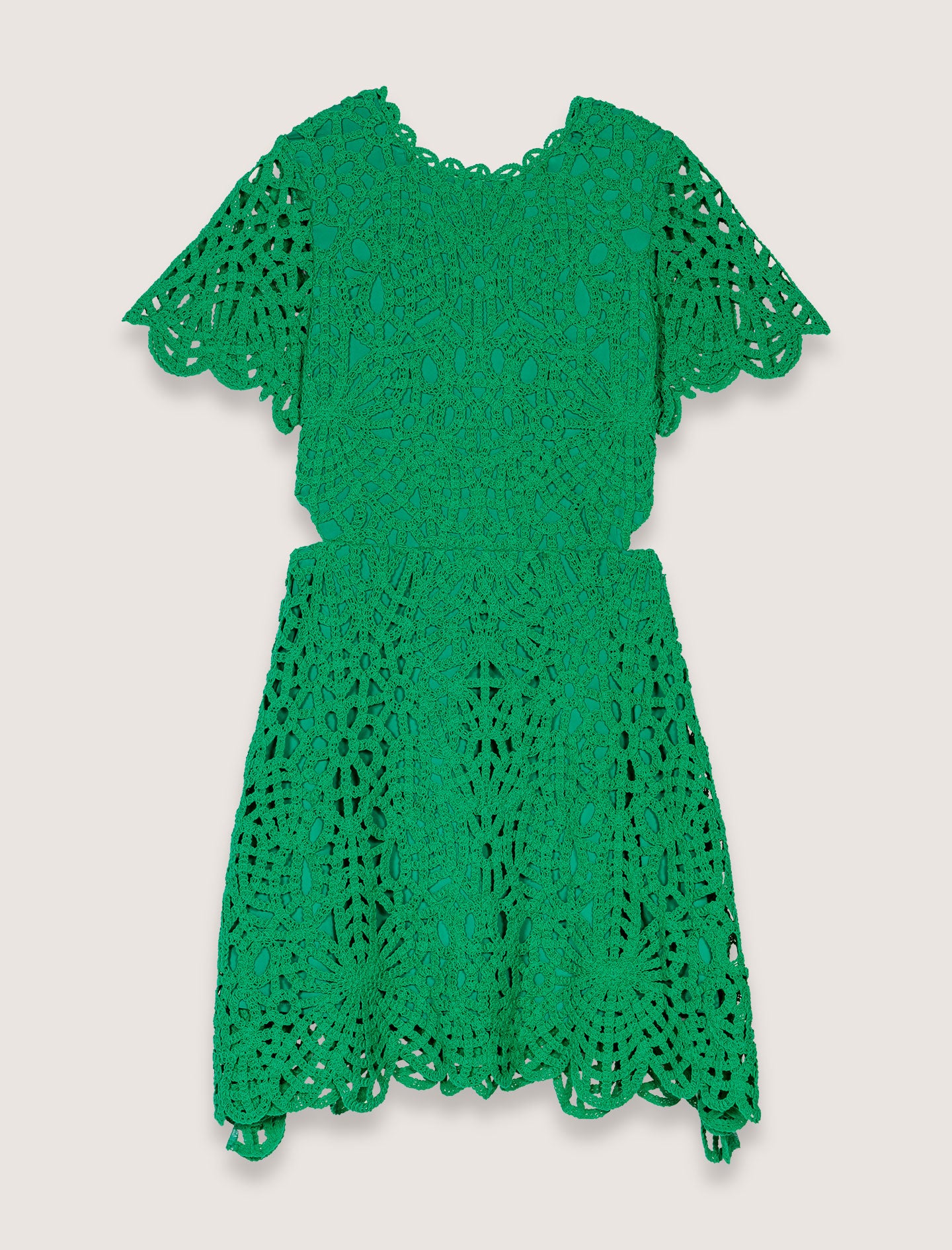 Vestido corto de ganchillo