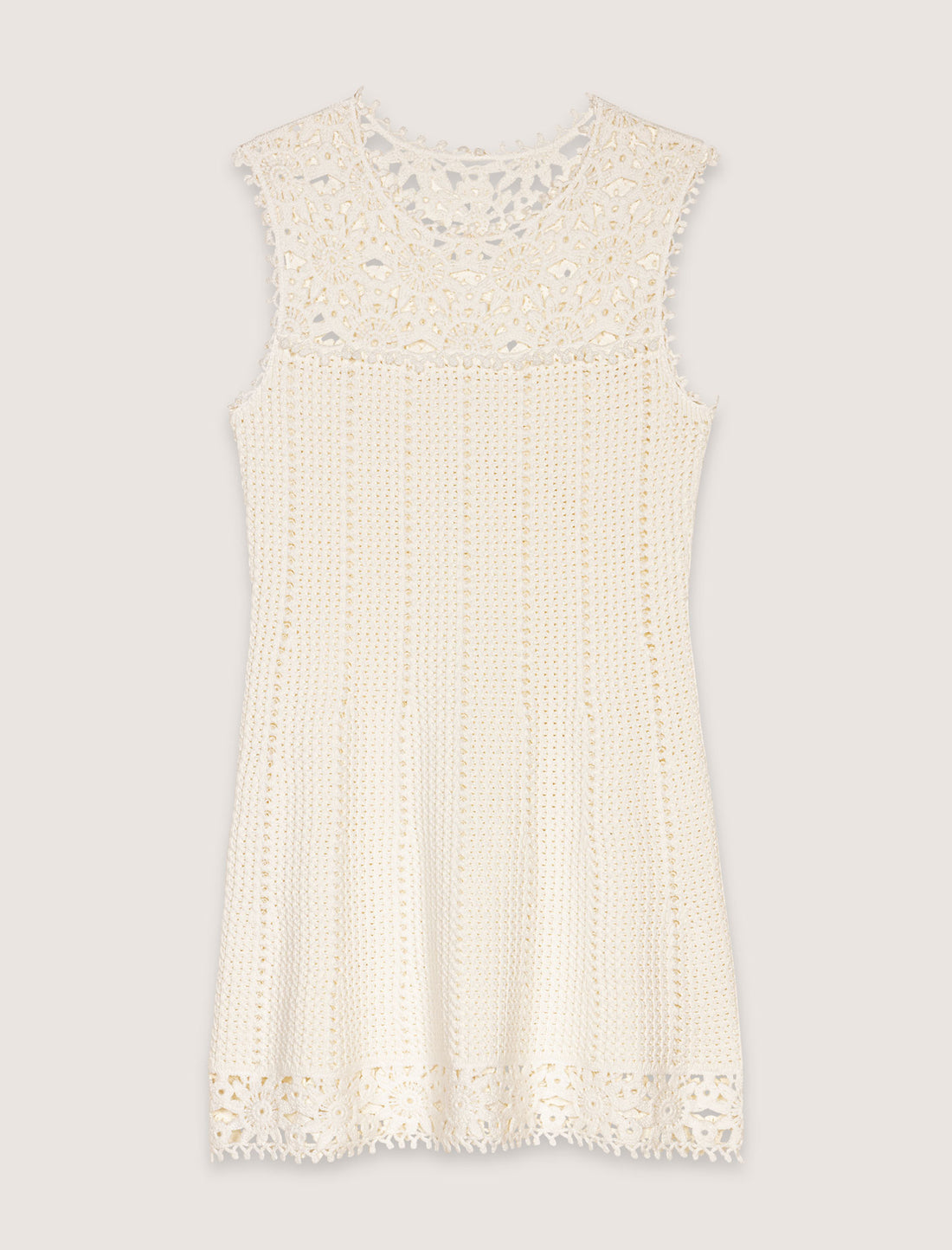 Vestido corto de ganchillo