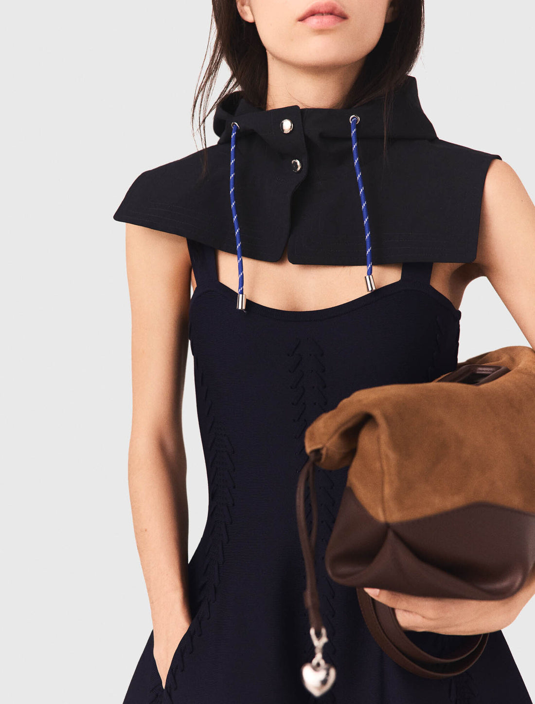 Vestido skater corto de punto