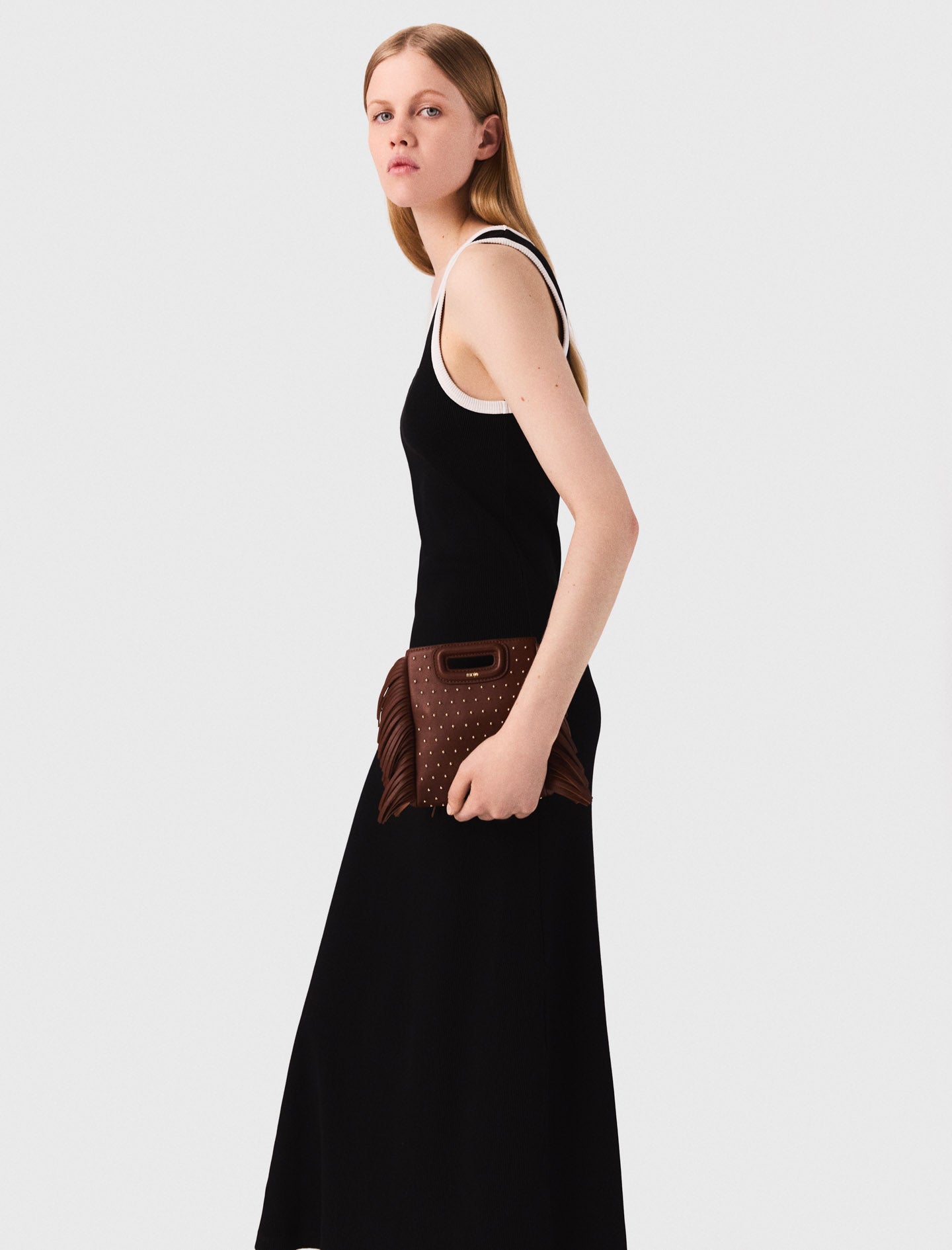 Vestido de tirantes de punto jersey