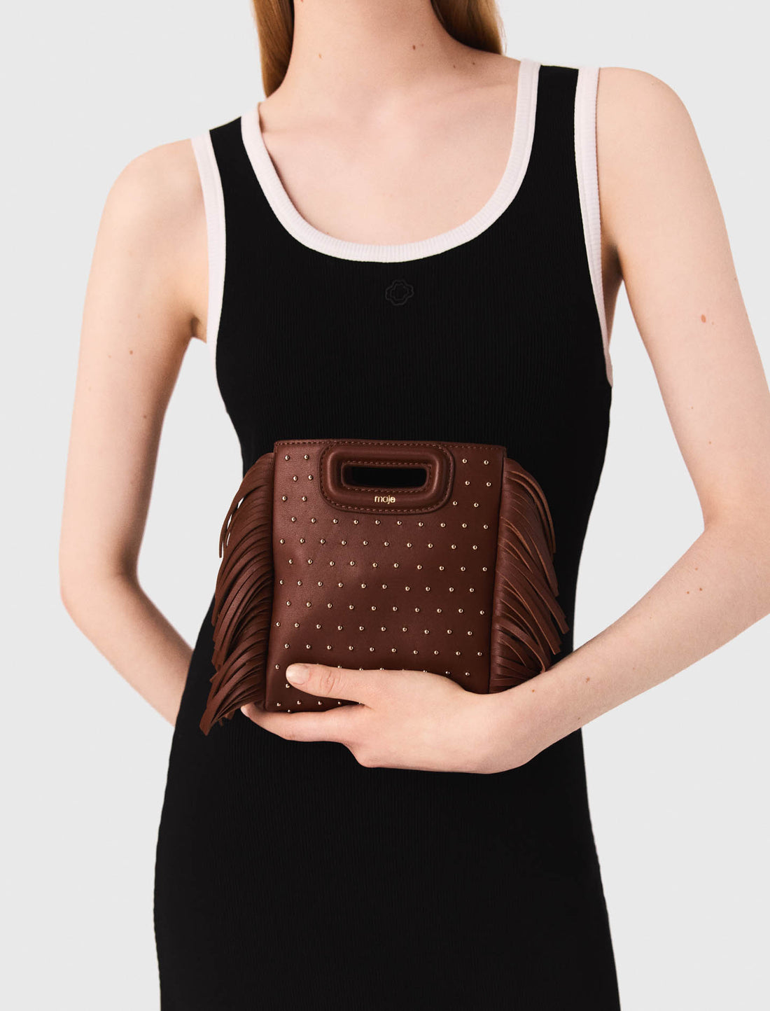 Vestido de tirantes de punto jersey