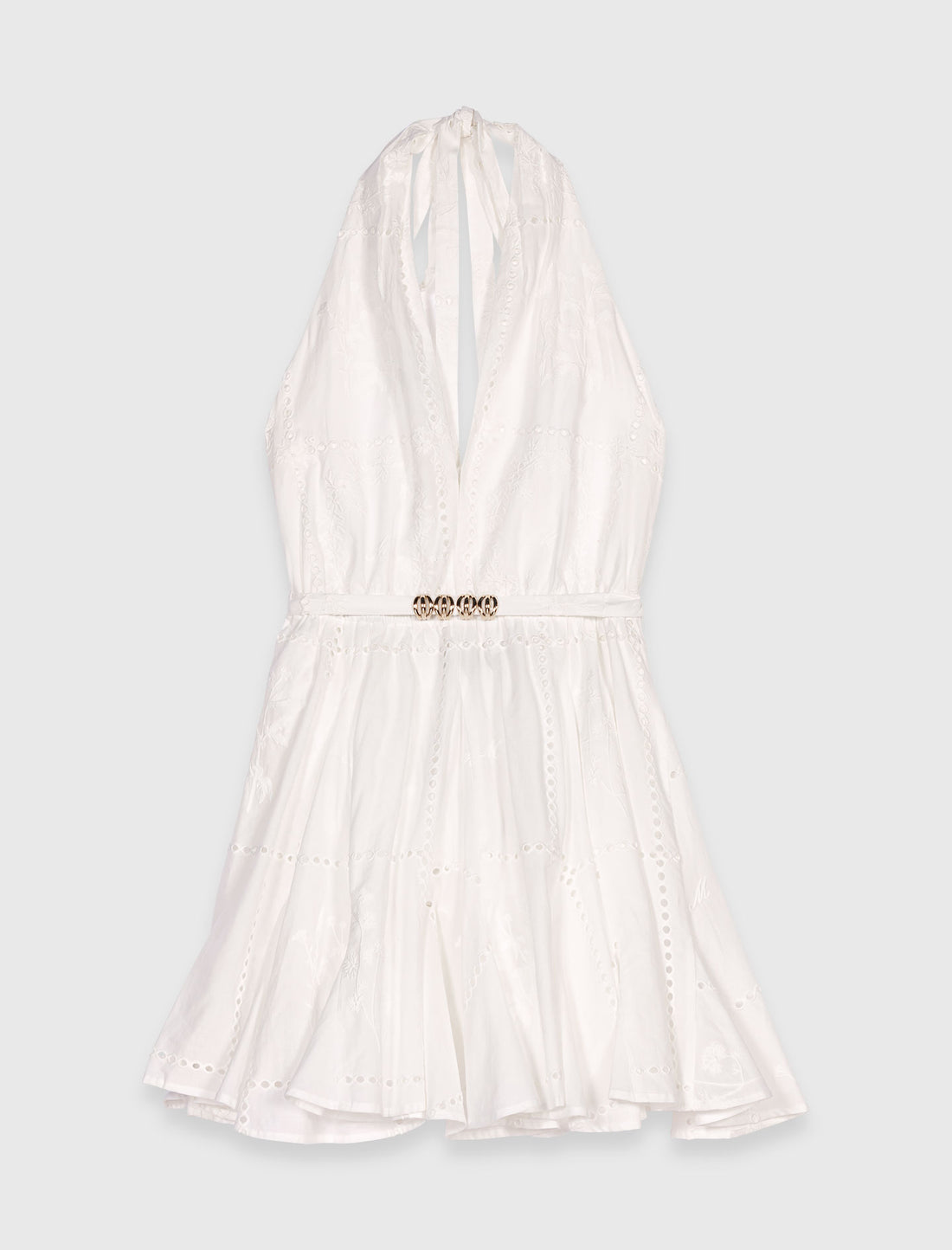 Vestido corto bordado espalda