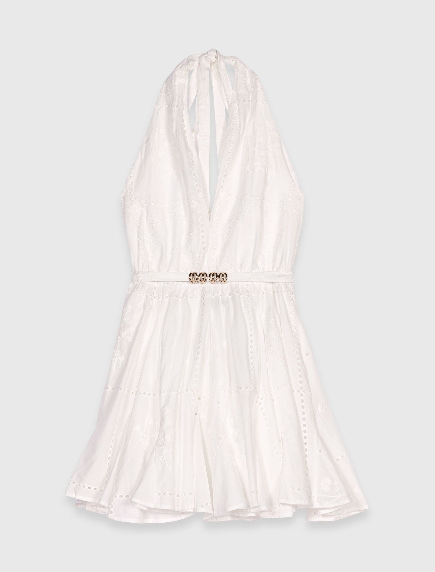 Vestido corto bordado espalda