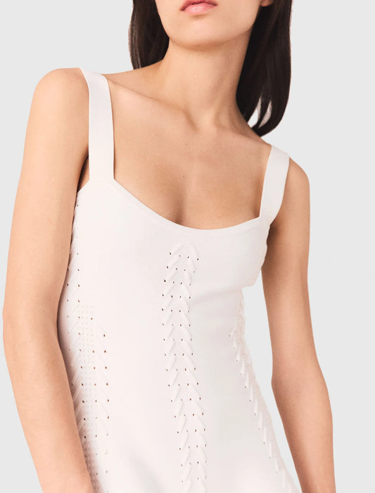 Vestido skater largo de punto