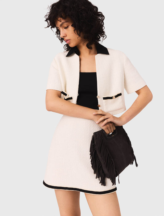 Vestido 2 en 1 de tweed