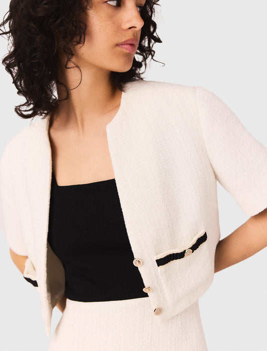 Vestido 2 en 1 de tweed