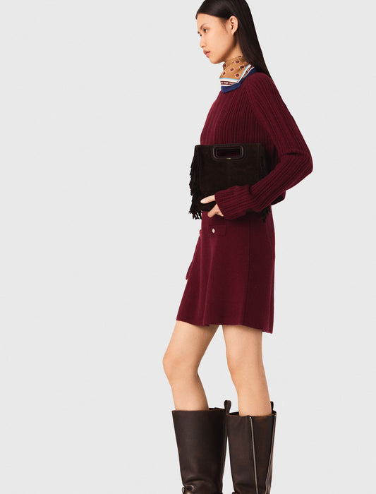 Vestido de punto con jersey desmontable